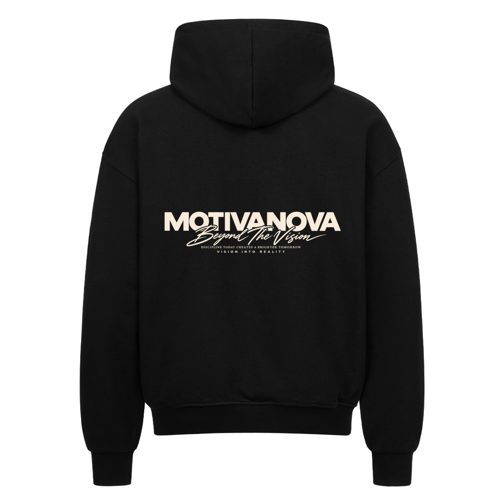 VISION HEAVY OVERSIZED ZIP-HOODIE BLACK