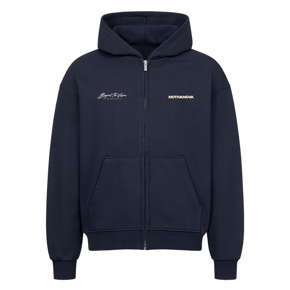 VISION HEAVY OVERSIZED ZIP-HOODIE BLACK