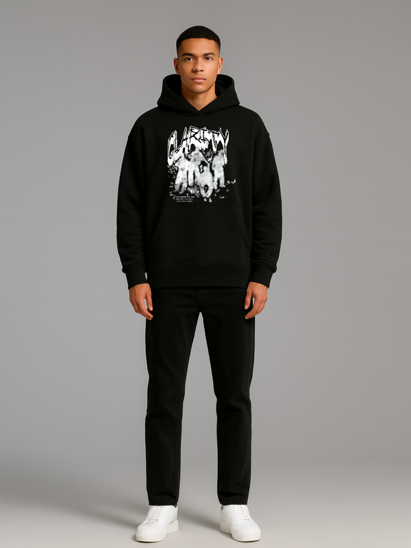 CLARITY OVERSIZED HOODIE BLACK
