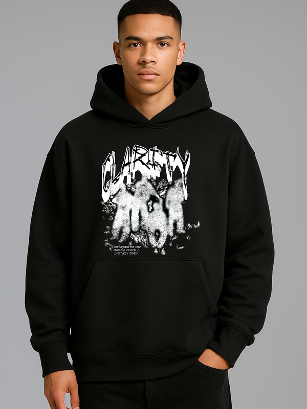 CLARITY OVERSIZED HOODIE BLACK