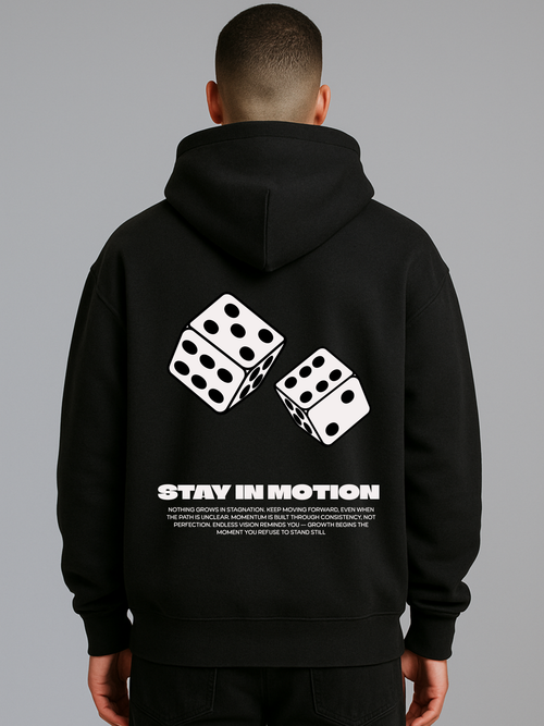 STAY IN MOTION OVERSIZED HOODIE