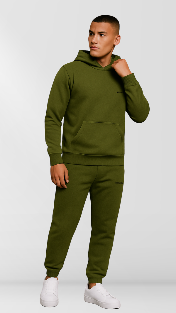 LOGO BASIC TRACKSUIT   OLIVE