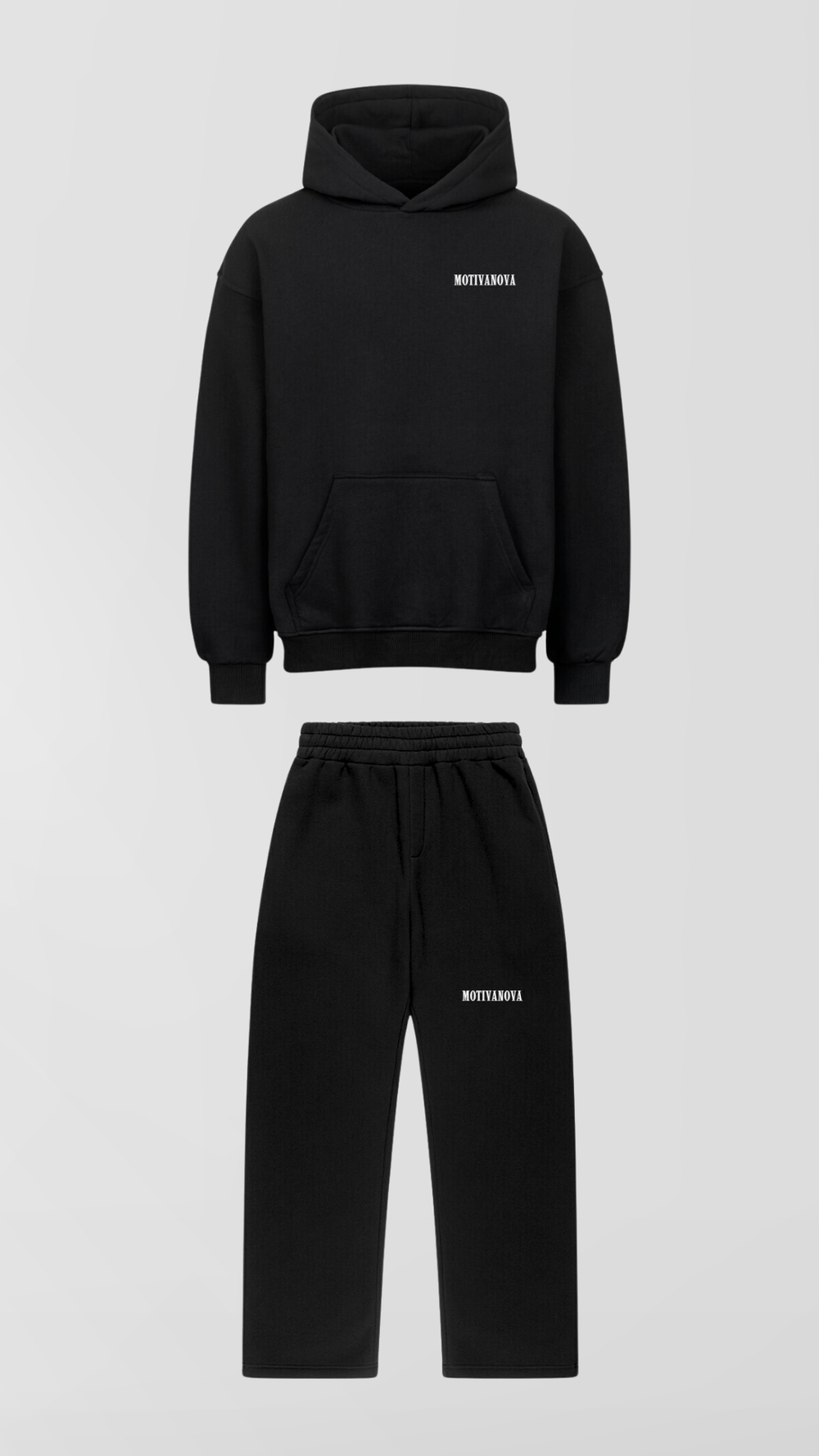 LOGO OVERSIZED TRACKSUITS BLACK