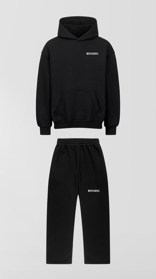 LOGO OVERSIZED TRACKSUITS BLACK