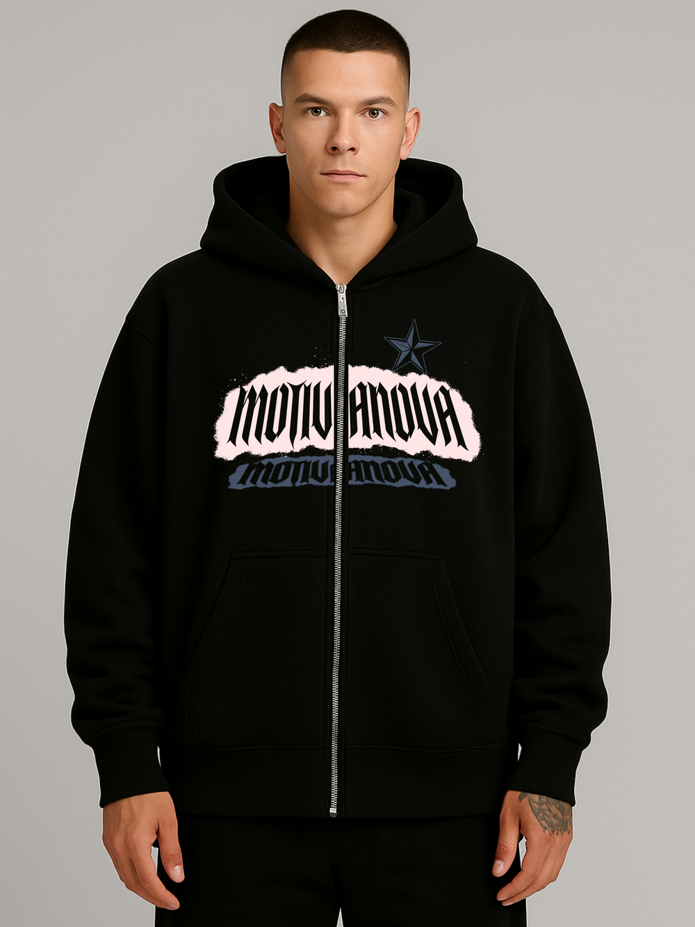 MIDNIGHT ZIP HOODIE