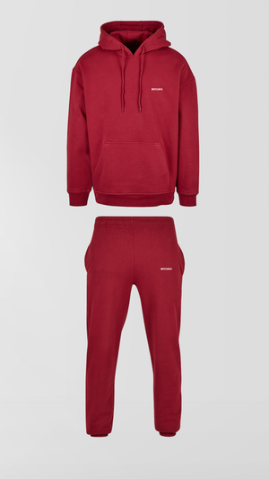 Logo Basic Tracksuits Burgundy