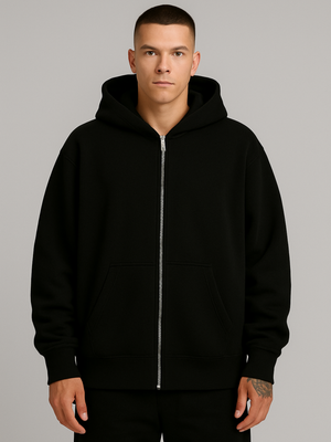 RHYMES FLOW OVERSIZED ZIP HOODIE