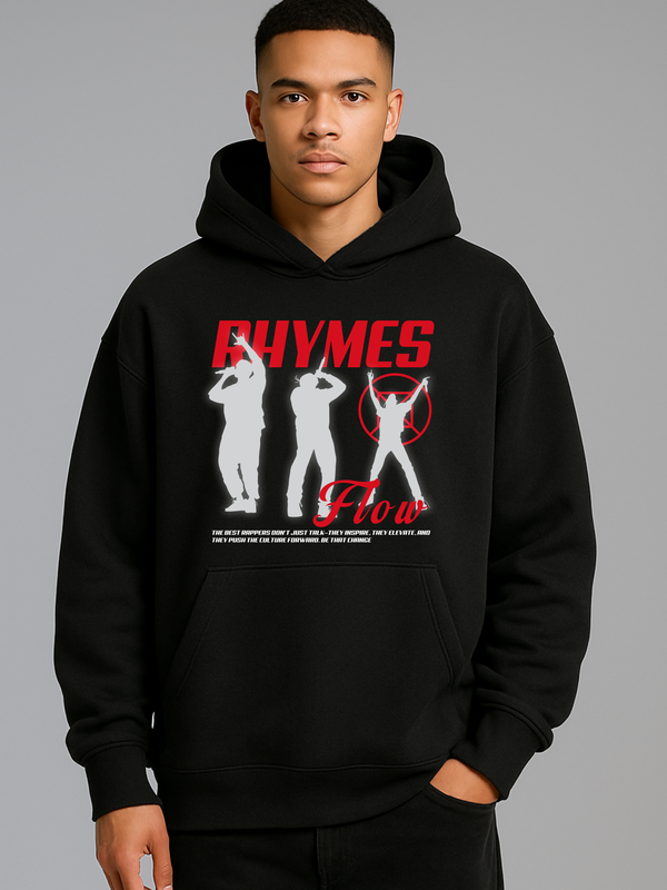 RHYMES FLOW OVERSIZED HOODIE