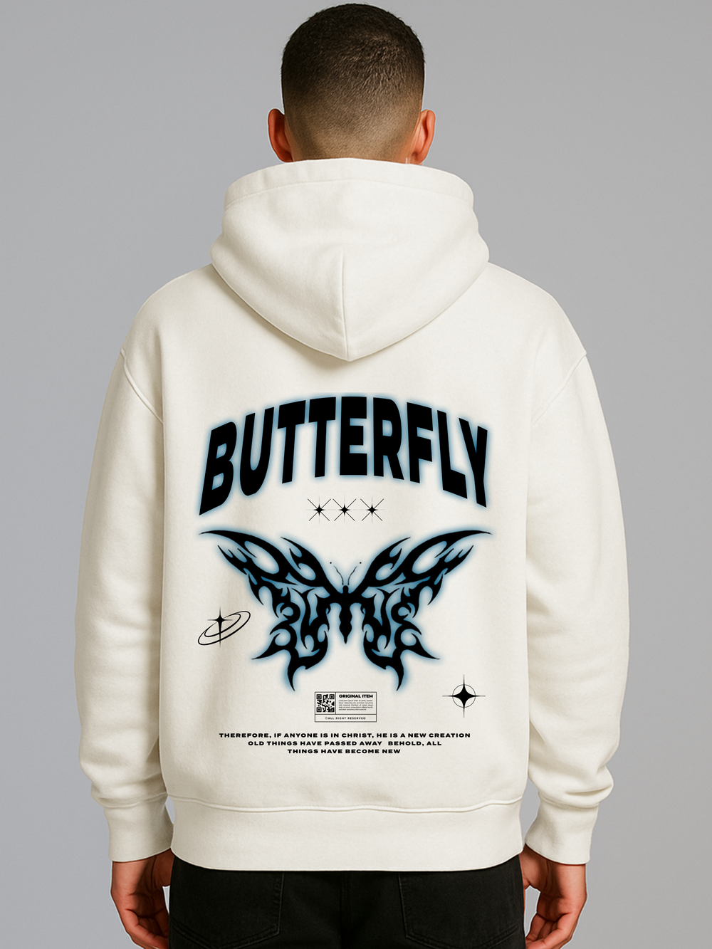 BUTTERFLY OVERSIZED HOODIE