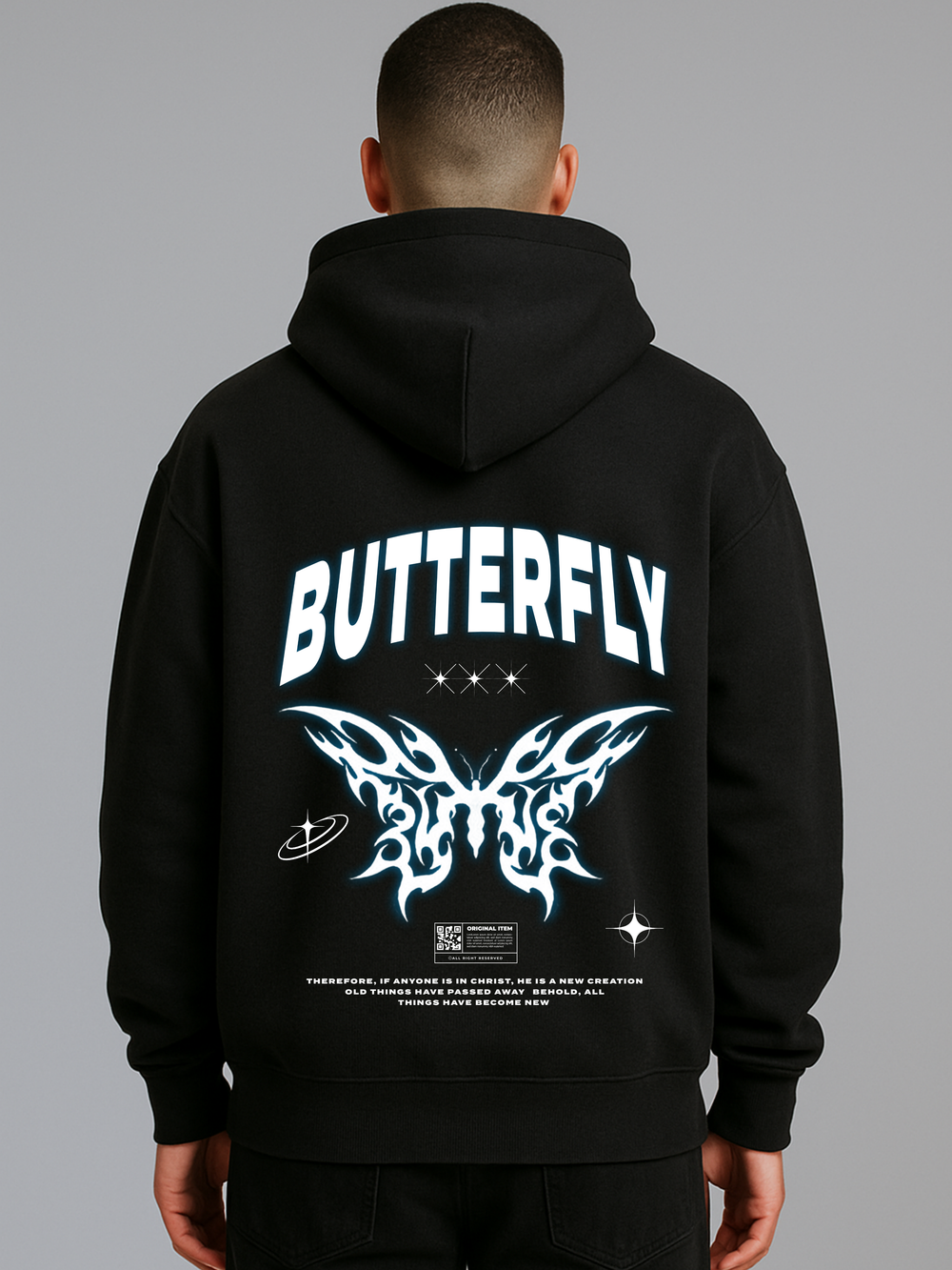 BUTTERFLY OVERSIZED HOODIE