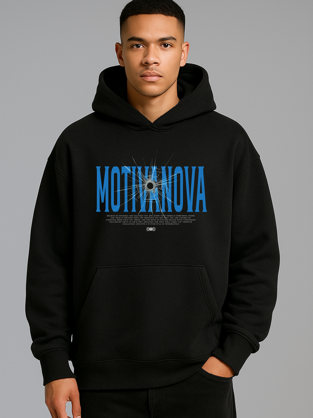 MOTIVANOVA SHATTER OVERSIZED HOODIE