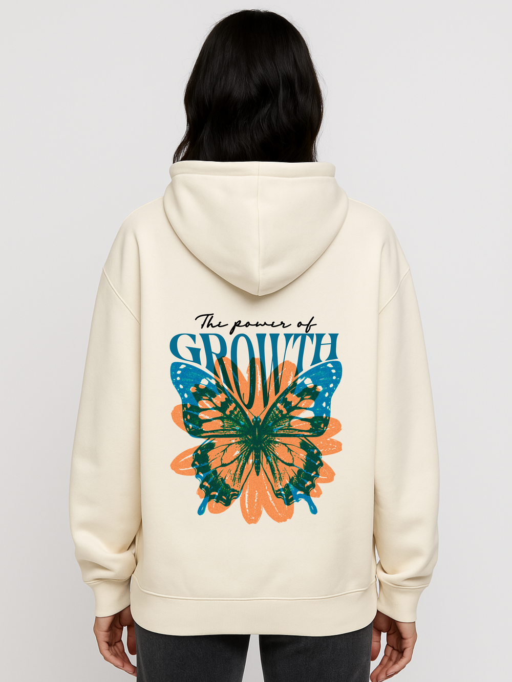 POWER GROWTH WOMAN OVERSIZED HOODIE