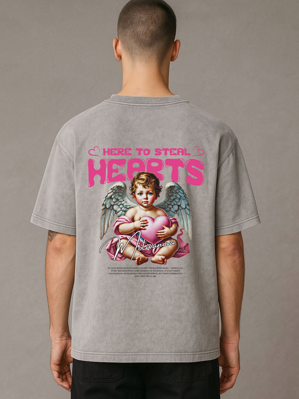 HEARTS OVERSIZED TEE