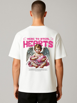 HEARTS OVERSIZED TEE