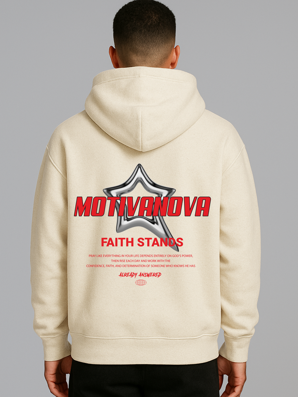 FAITH STANDS OVERSIZED HOODEIE