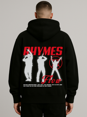 RHYMES FLOW OVERSIZED ZIP HOODIE