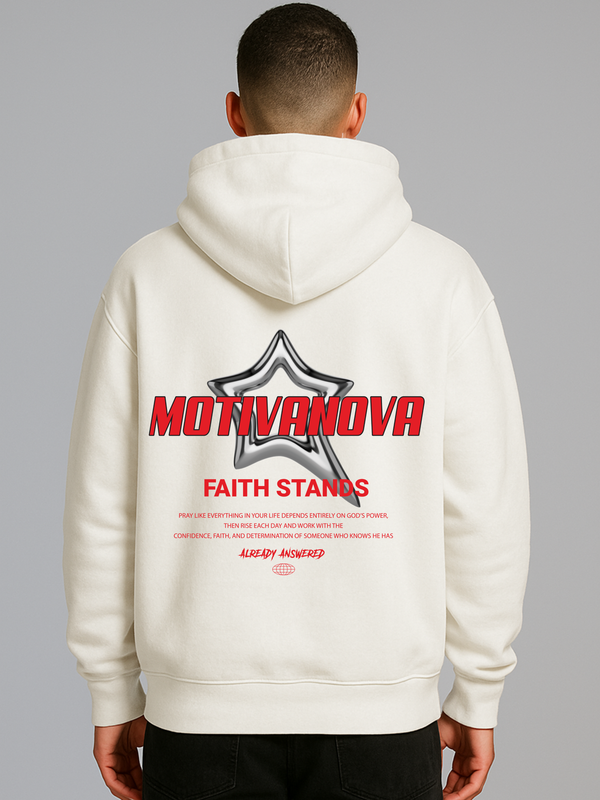 FAITH STANDS OVERSIZED HOODEIE