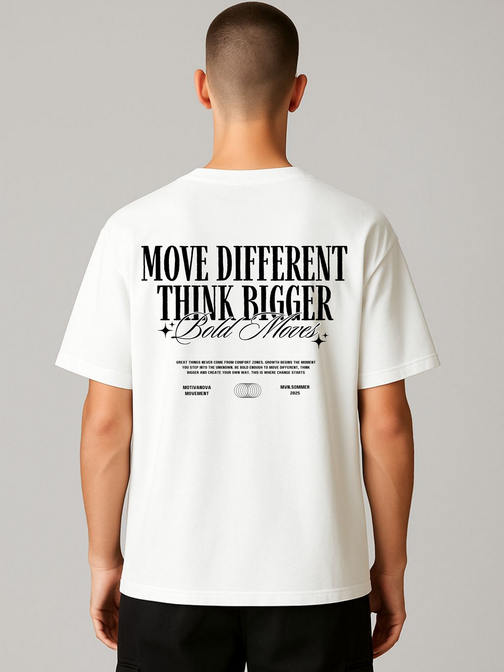 BOLD MOVES OVERSIZED TEE