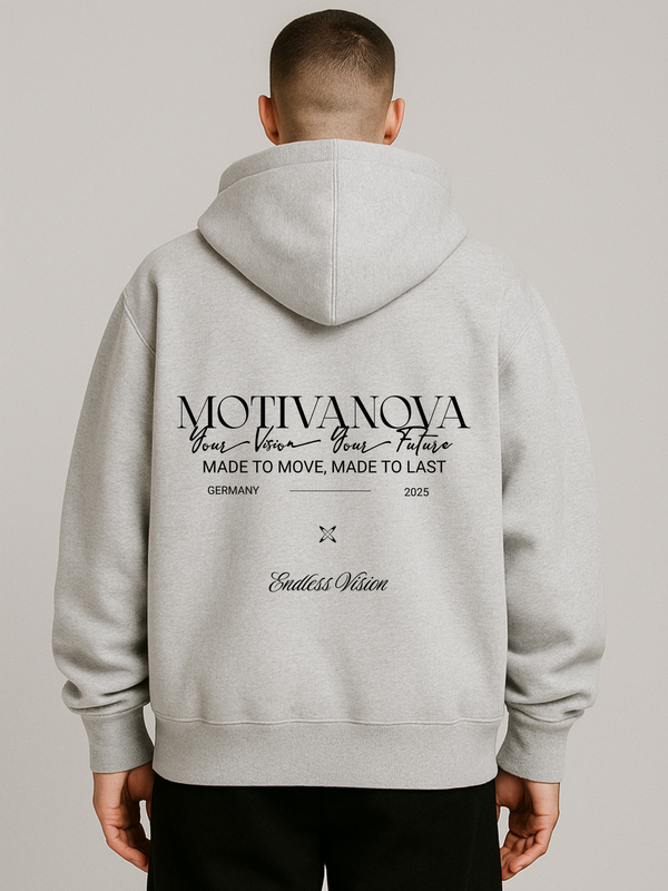 NOVA MOTION OVERSIZED ZIP-HOODIE