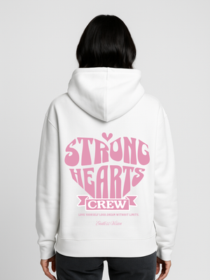 STRONG HEARTS CREW WOMAN OVERSIZED HOODIE