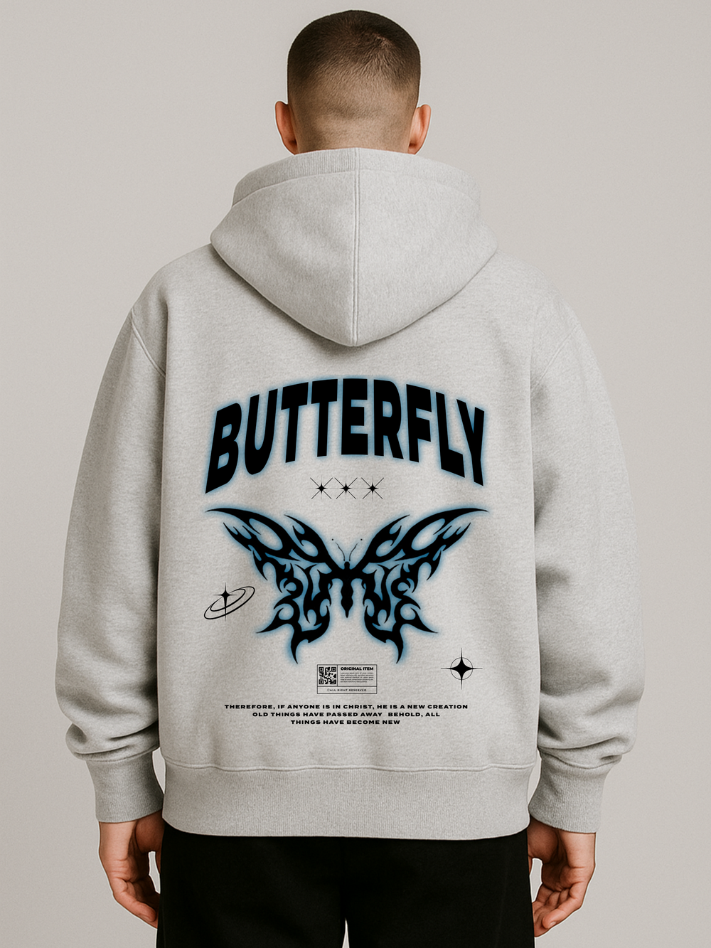 BUTTERFLY OVERSIZED HOODIE