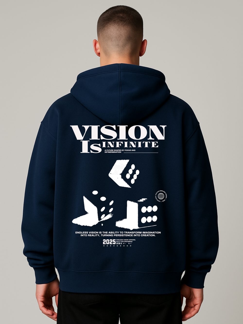 VISION INFINITE OVERSIZED ZIP-HOODIE