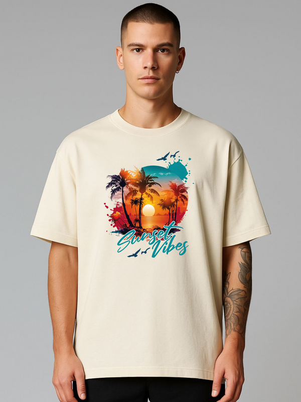 SUNSET VIBES OVERSIZED TEE