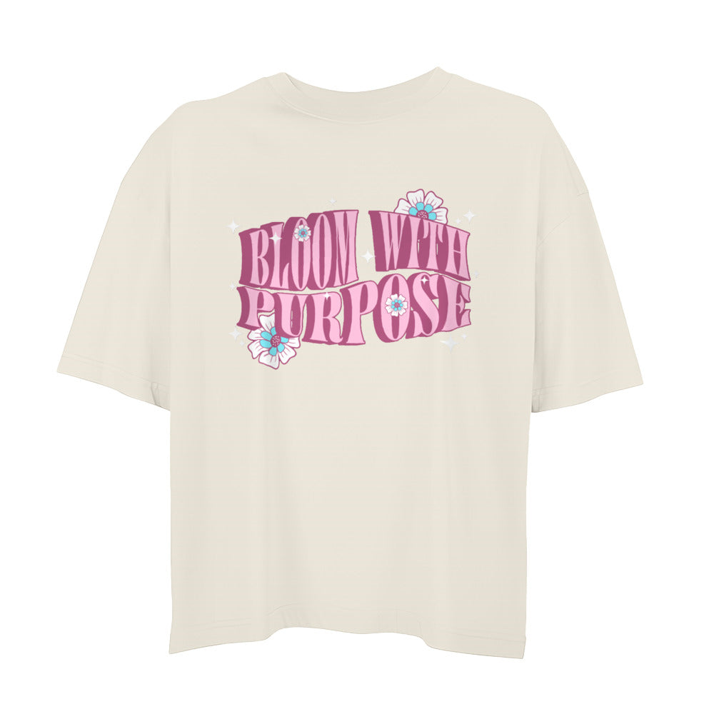 BLOOM WITH PURPOSE WOMAN BOXY OVERSIZED TEE