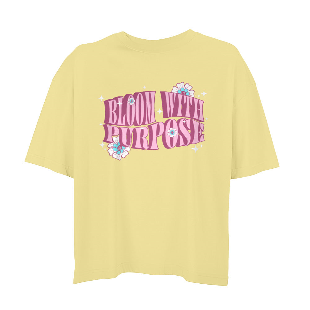 BLOOM WITH PURPOSE WOMAN BOXY OVERSIZED TEE
