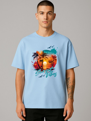 SUNSET VIBES OVERSIZED TEE