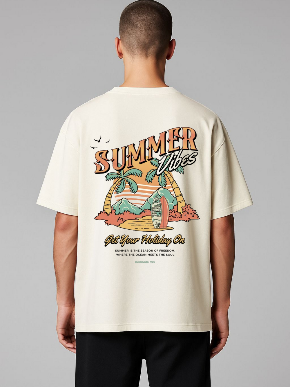 SUMMER VIBES HOLIDAY OVERSIZED TEE