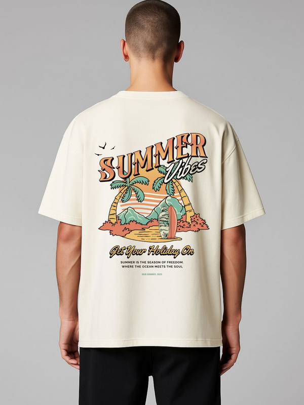 SUMMER VIBES HOLIDAY OVERSIZED TEE