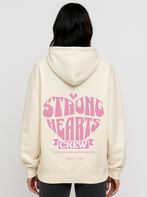 STRONG HEARTS CREW WOMAN OVERSIZED HOODIE