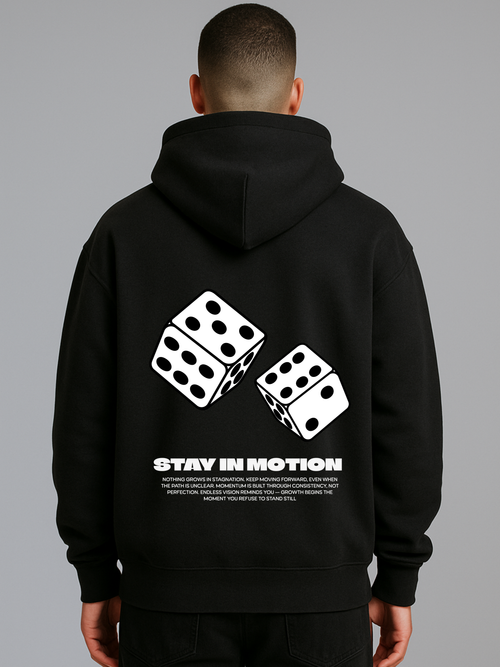 STAY IN MOTION OVERSIZED HOODIE