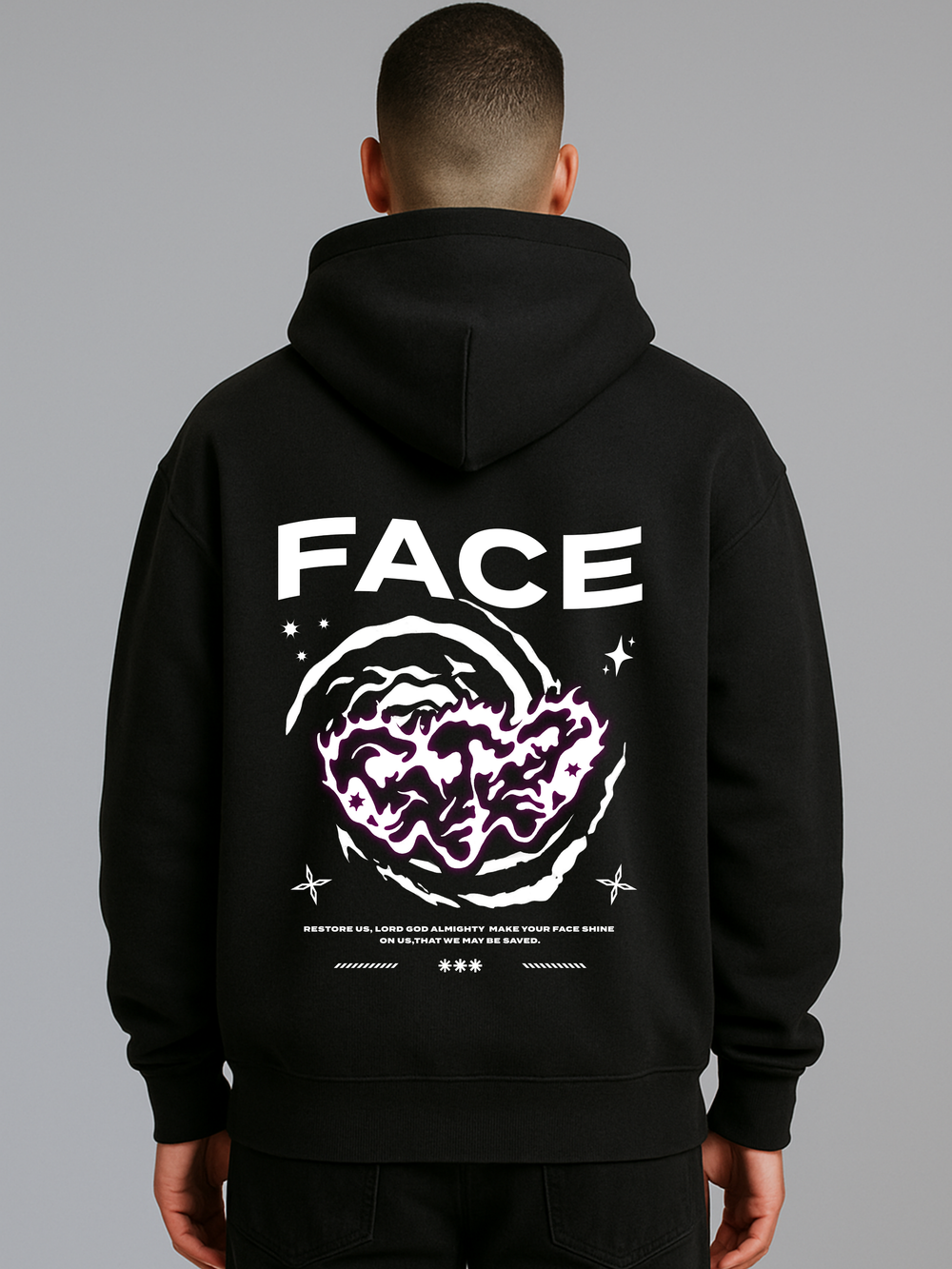 FACE OVERISZED HOODIE