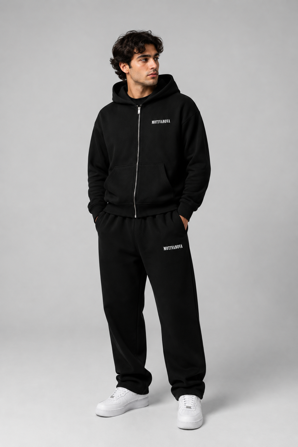 LOGO OVERSIZED TRACKSUITS BLACK