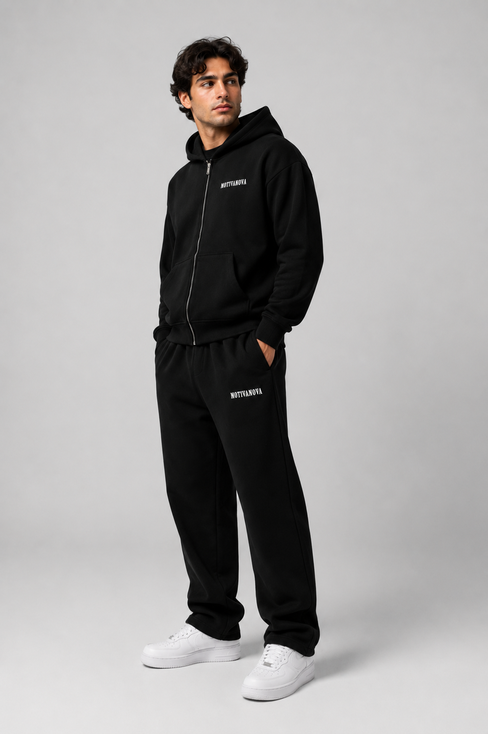 LOGO OVERSIZED TRACKSUITS BLACK
