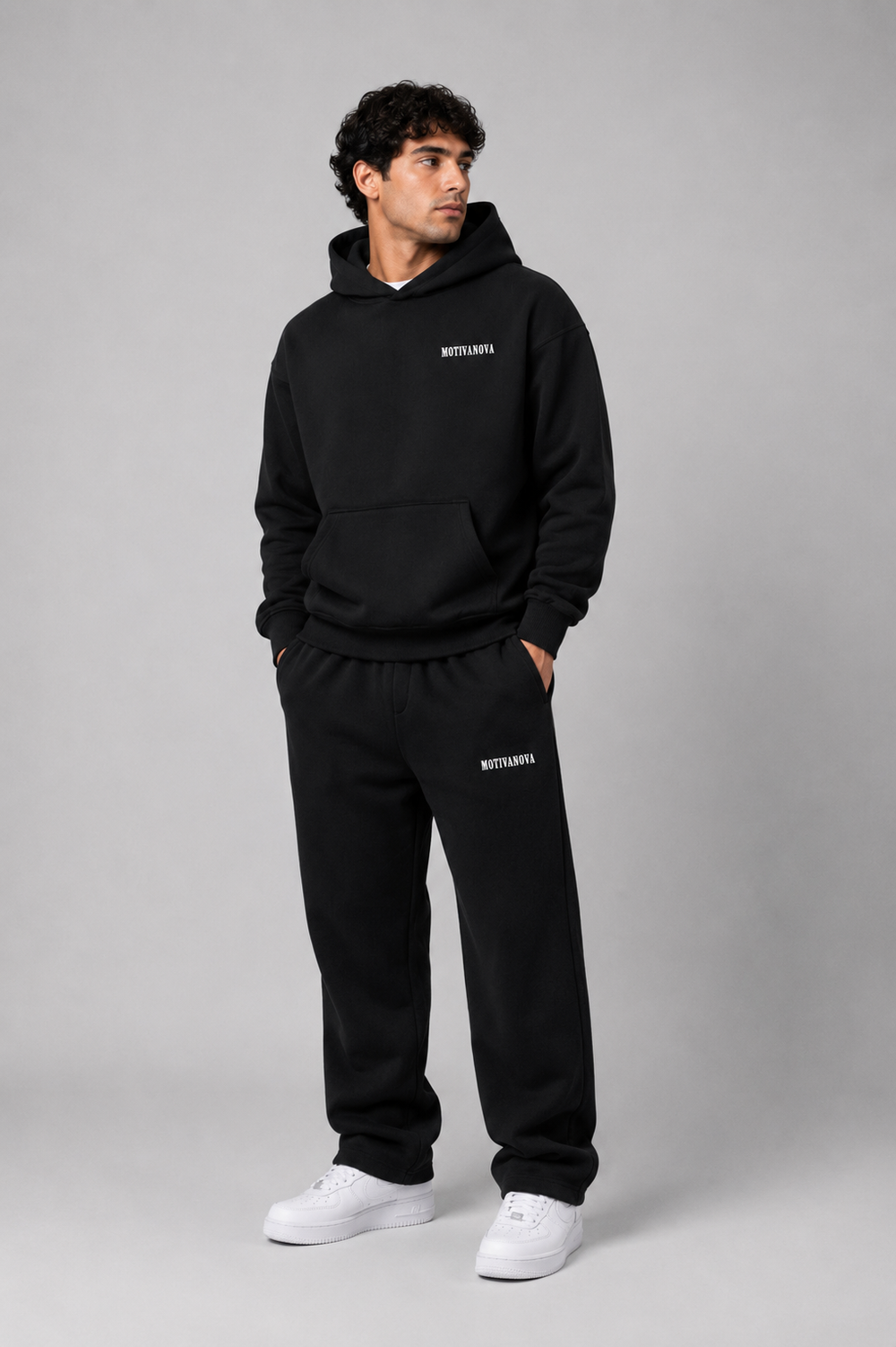 LOGO OVERSIZED TRACKSUITS BLACK