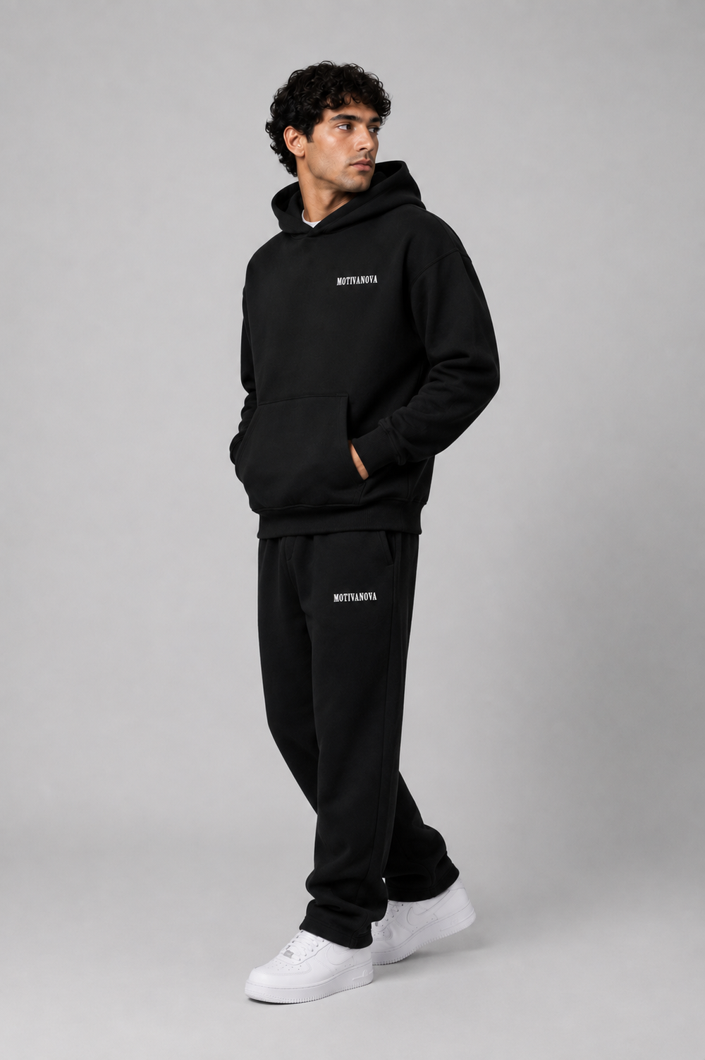 LOGO OVERSIZED TRACKSUITS BLACK