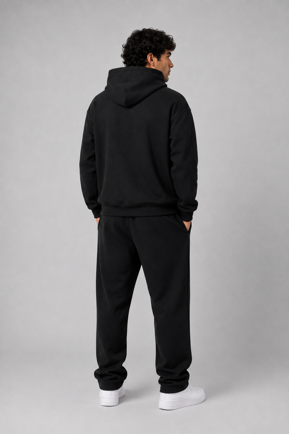 LOGO OVERSIZED TRACKSUITS BLACK