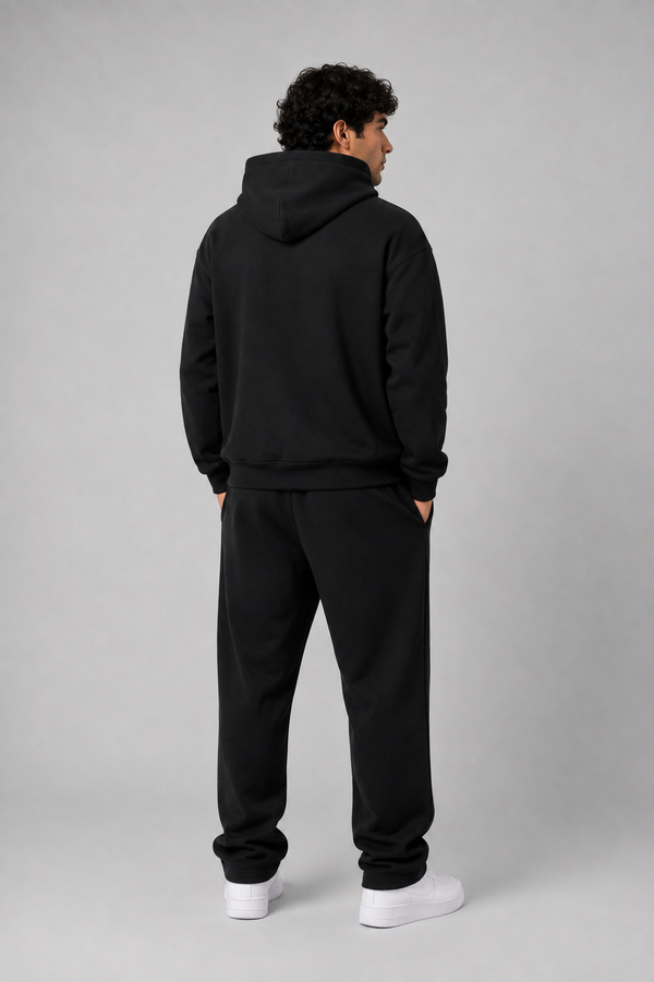 LOGO OVERSIZED TRACKSUITS BLACK