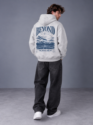 BEYOND THE VISION OVERSIZED ZIP-HOODIE