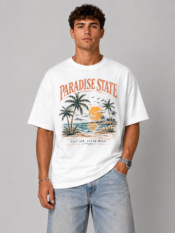 PARADISE STATE OVERSIZED TEE