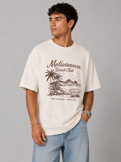 MOTIVANOVA BEACH CLUB OVERSIZED TEE