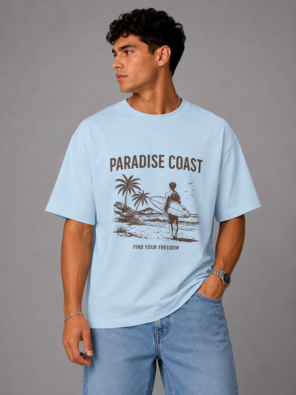 PARADISE COAST OVERSIZED TEE