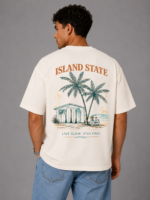ISLAND STATE OVERSIZED TEE