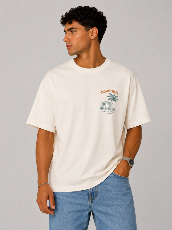 ISLAND STATE OVERSIZED TEE