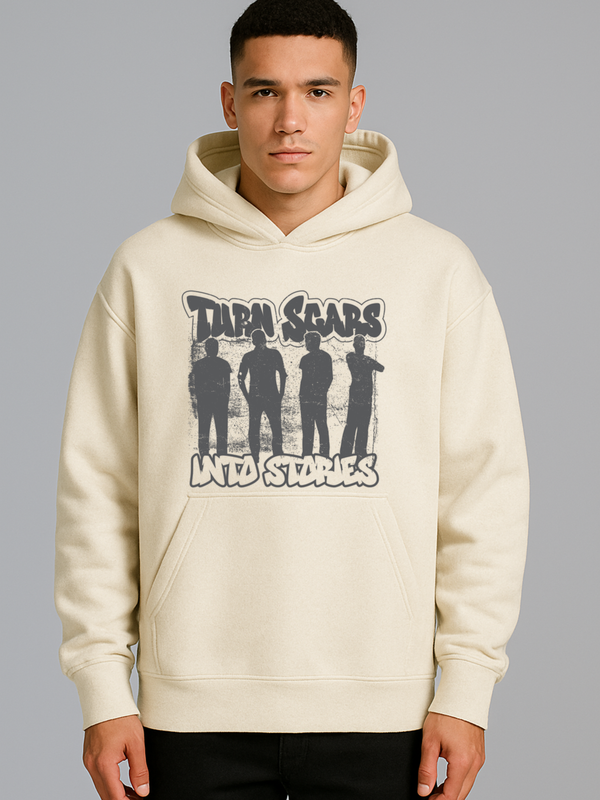 TURN SCARS INTO STORIES OVERISZED HOODIE