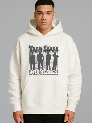 TURN SCARS INTO STORIES OVERISZED HOODIE