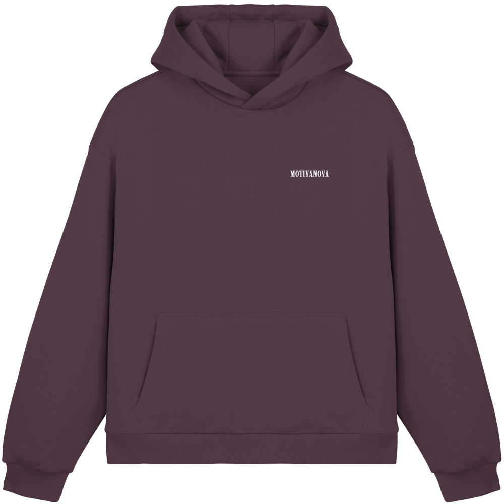 LOGO OVERSIZED HOODIE PLUM PURPLE